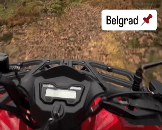 Belgrad Ormanı yolunda ATV sürüş anı